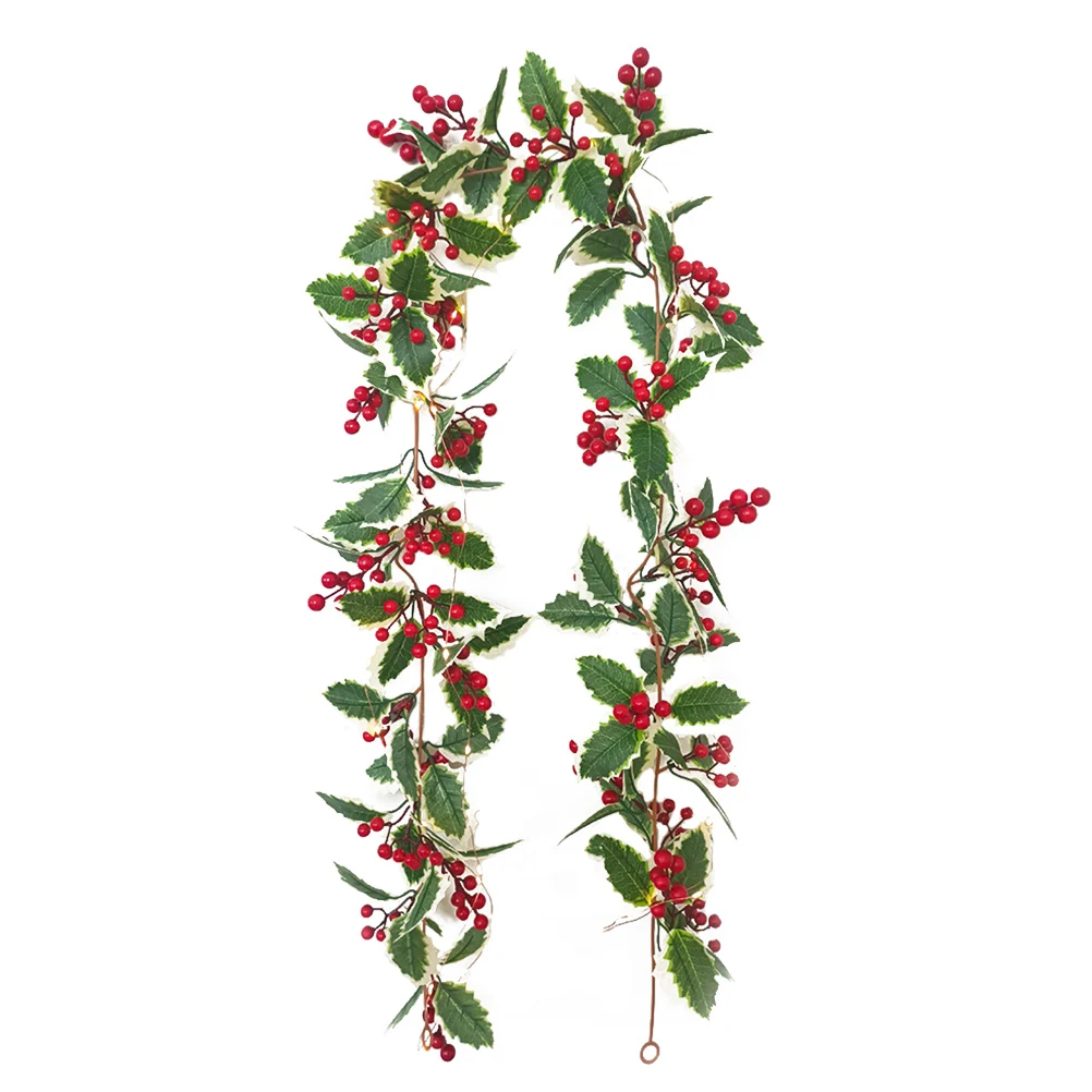 

1Pc Christmas Rattan Berry String Light Party Decoration LED Xmas Home Party Decor