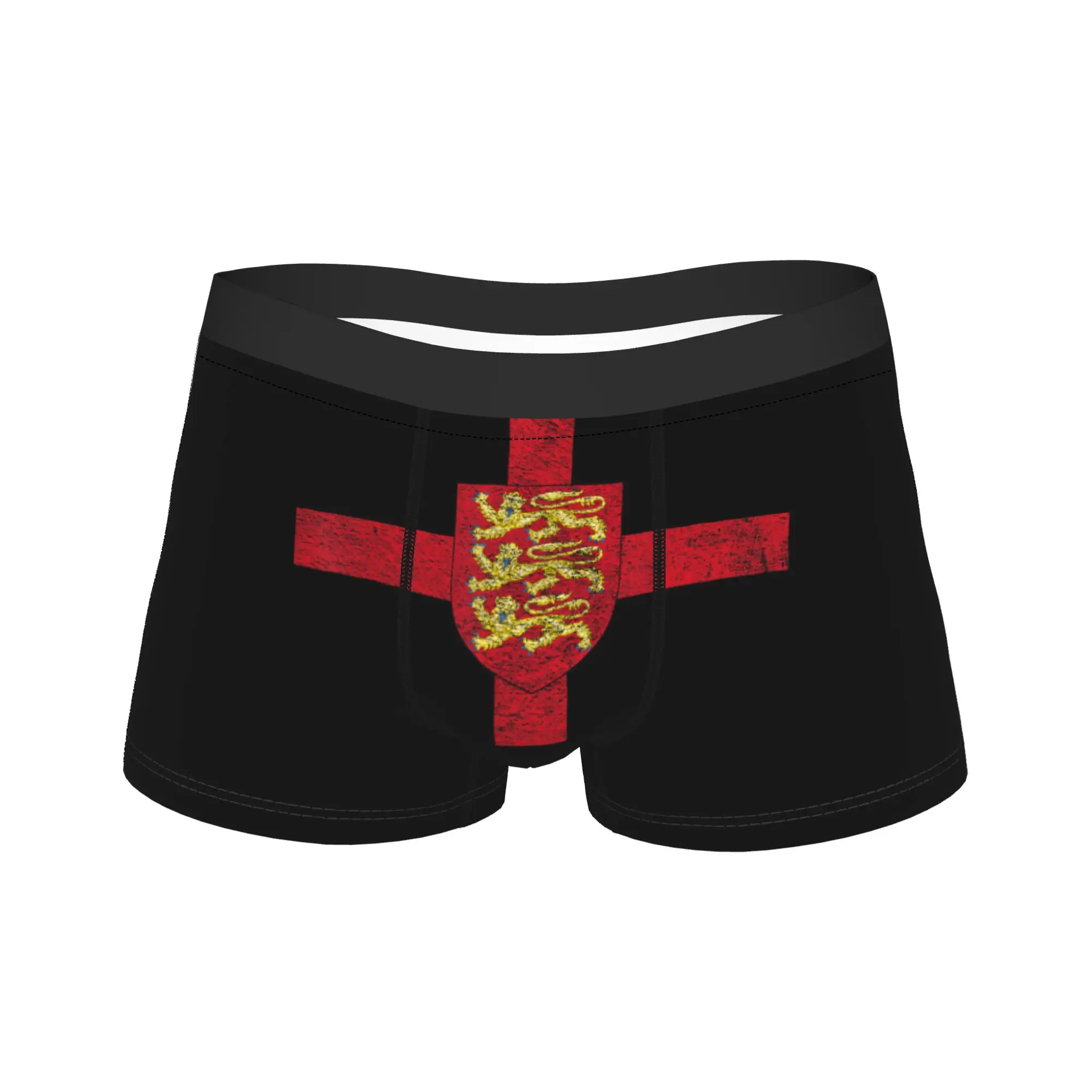 England Flag Arms Saint George's Cross English Trunk 3D Pouch Underwear Shorts Briefs Comfortable Men Underpants Big Size