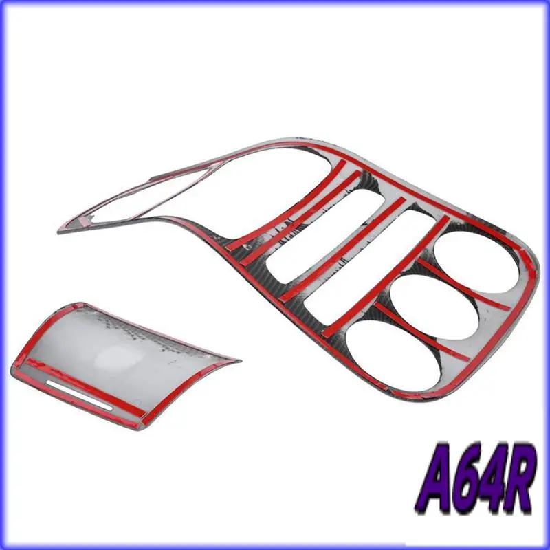 

R4-Abs Center Console Panel Decoration Cover Trim 2Pcs For Mercedes Benz C Class W205/Glc X253 Carbon Fiber Color