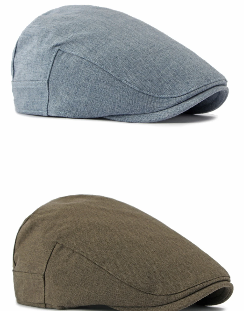 HT5126 Neue Frühling-Sommer-Kappe für Männer und Frauen Retro Künstler-Mütze Unisex Ivy Flat Cap Verstellbare Leinen-Baskenmütze – Detail 7