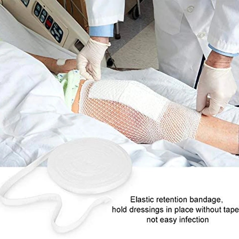 

1 Roll Elastic Net Tubular Bandage Mesh Gauze Fix Breathable Bandage Retainer for Adults Wrist Forearm Elbow Knee Ankle Kids Leg