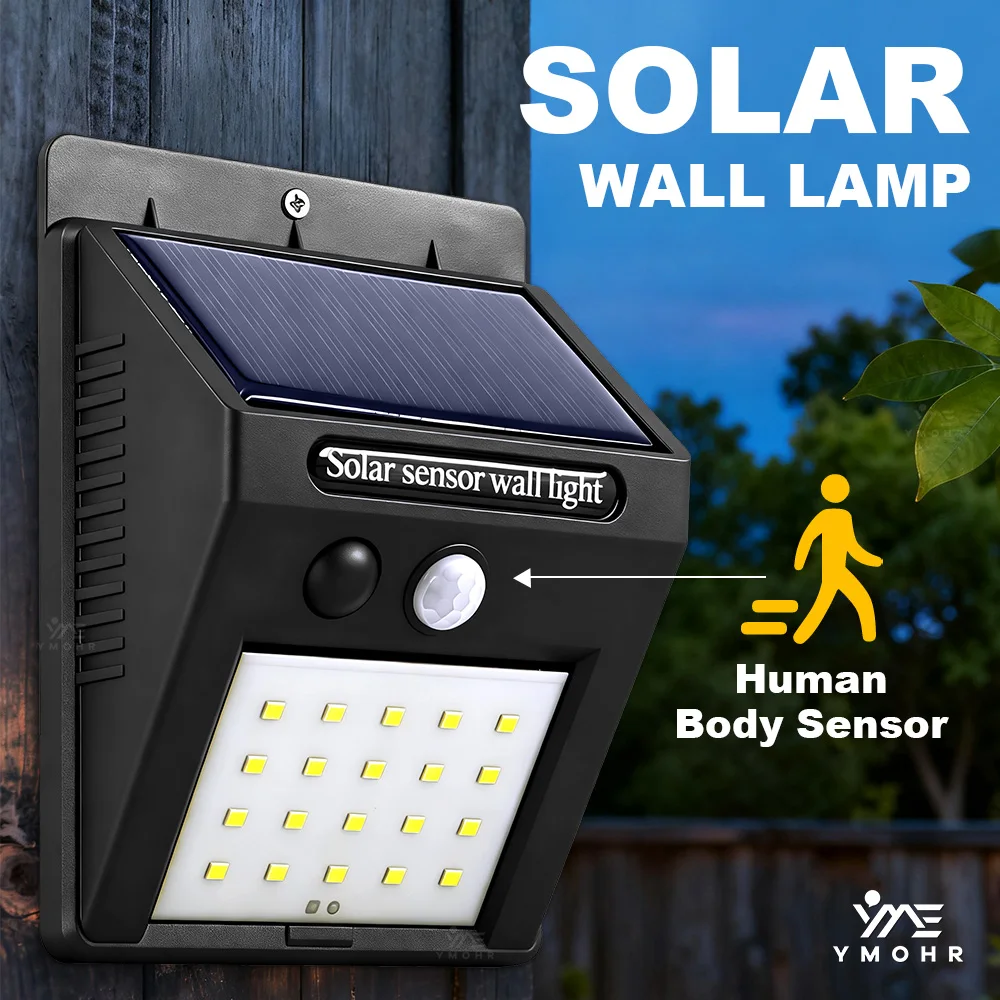 

Суперяркие 40-светодиодные солнечные светильники для улицы, 3 режима, водонепроницаемые, с датчиком движения, охранное освещение, светодиодный уличный фонарь для сада и крыльца