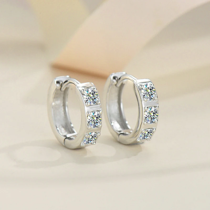 SEMNI GRA Certified Moissanite Diamond Hoop Earrings for Women Girls Brilliant Wedding Jewelry Promises Gift Forever Love