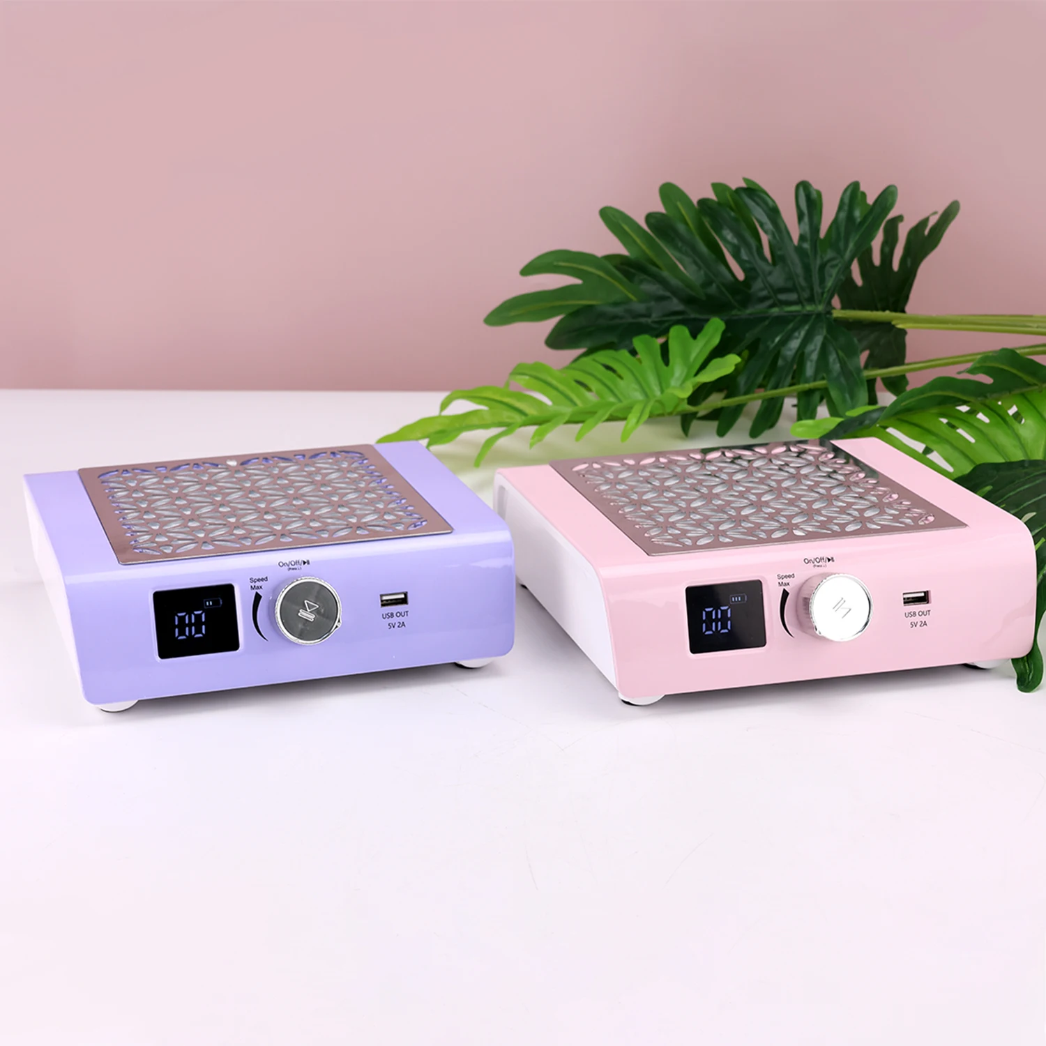 Wireless 85W Powerful Strong Suction Nail Dust Collector Vacuum 4500RPM Battery Nail Dust Cleaner With Replaceable Fitter