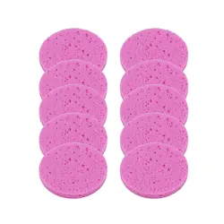 5/10pcs 6//8/10cm Face Round Makeup Remover Tool Natural Wood Pulp Sponge Cellulose Compress Cosmetic Puff Facial Washing Sponge