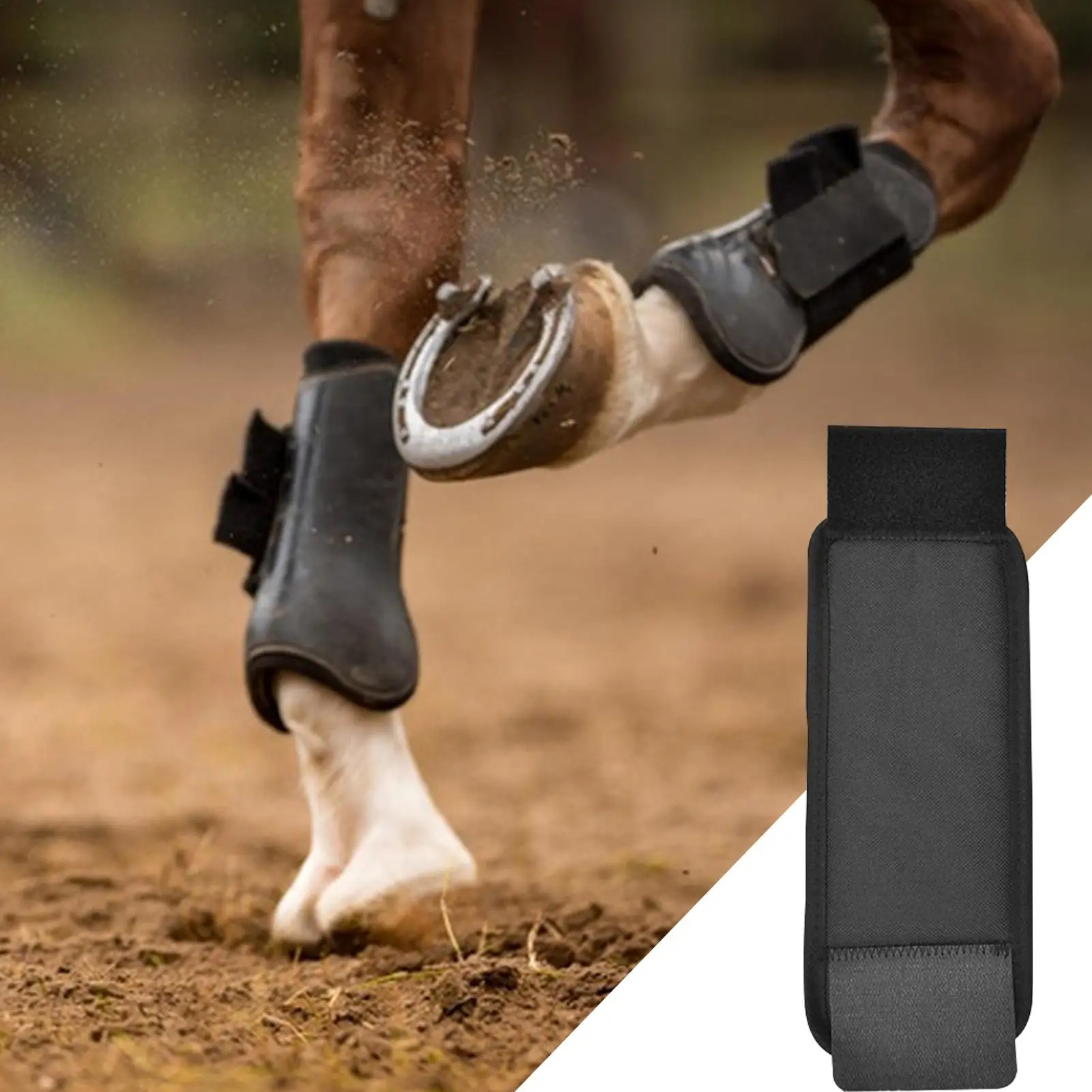 Imagen 4: Botas para caballos, botas protectoras para pezuñas de caballo, equipo ecuestre resistente a desgarros para montar, viajes, doma, espectáculo, salto
