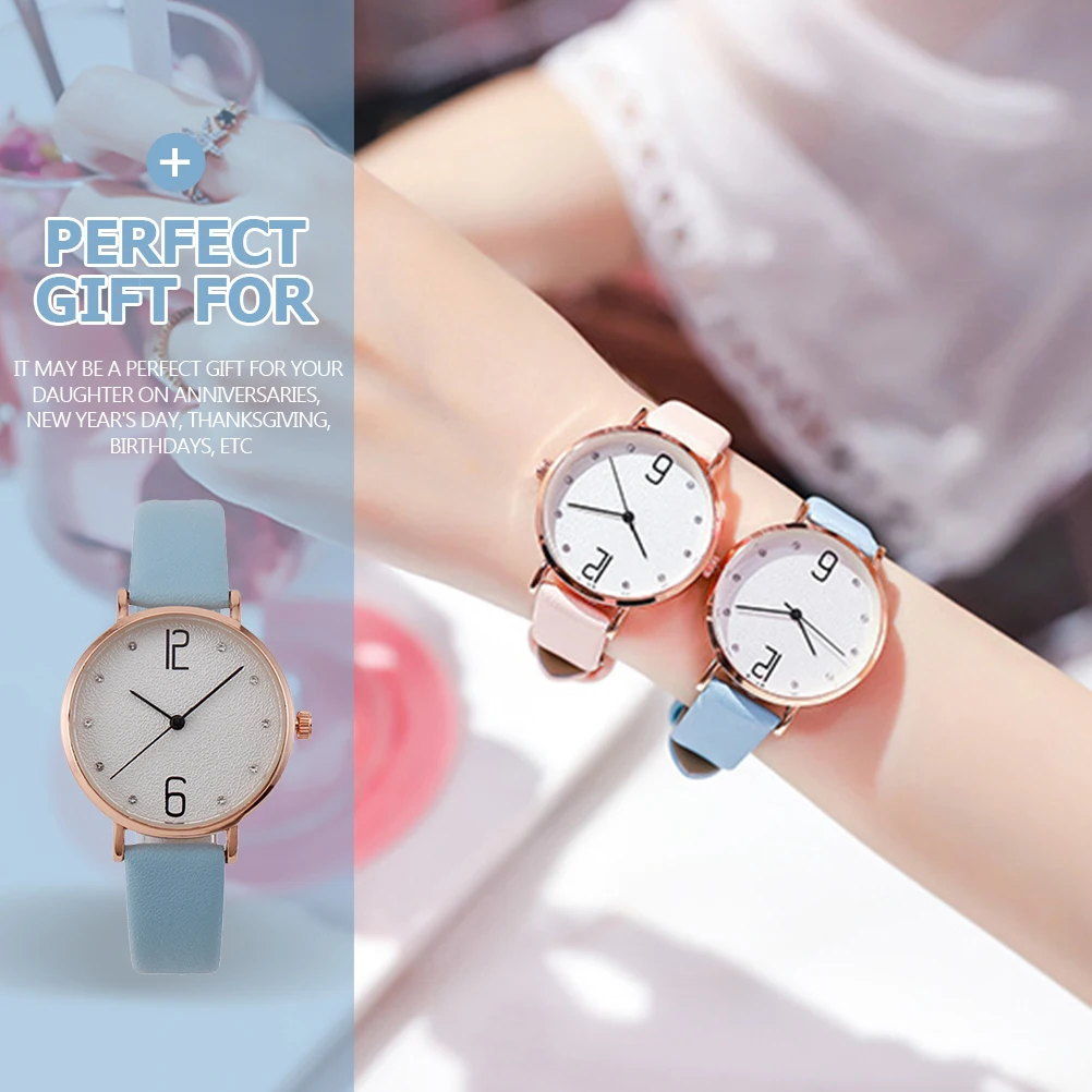 

-set Quartz Watches Ladies Casual Wrist Watch Adjustable Strap Student Fashion Daily Party School Anniversary