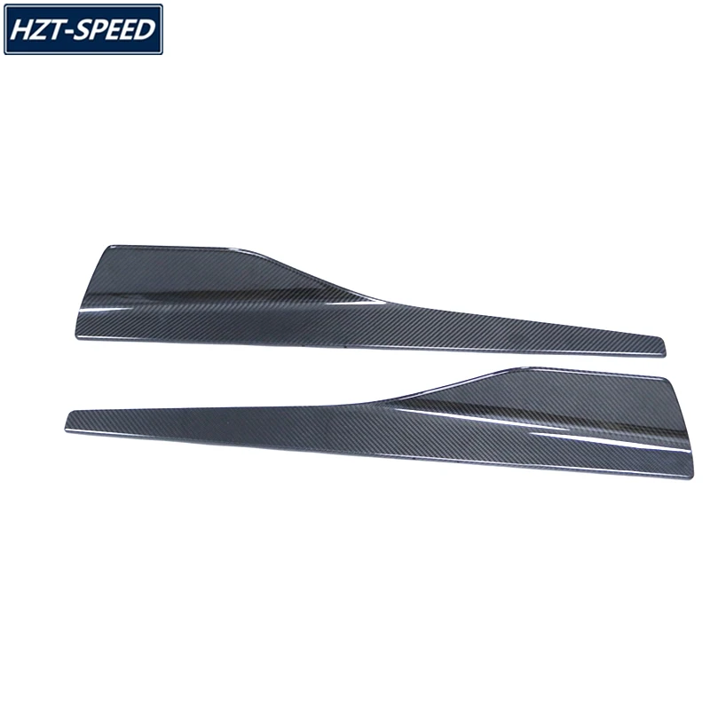 2 PCS Real Carbon Fiber Side Skirts Extensions Lip For BMW 8 Series G14 G15 G16 Car Tuning 2020 Up