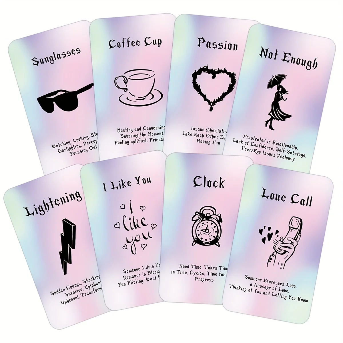 40/54 Sheets Tarot Set,Perfect Tarot Deck for Beginners,Tarot Fortune-telling Game Cards,Twin Flame Tarot Cards with Meaning