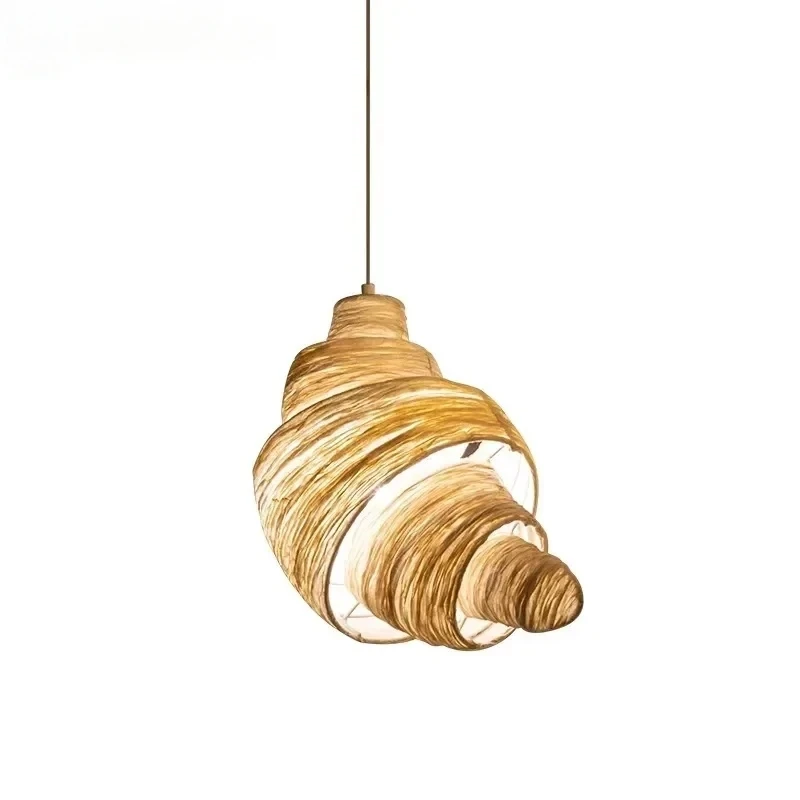 Designer Simplicity Conch Suspended Kreative LED-Pendelleuchten, handgeknüpfte Kunstlampen für Restaurant- und Heimdekoration, Kronleuchter