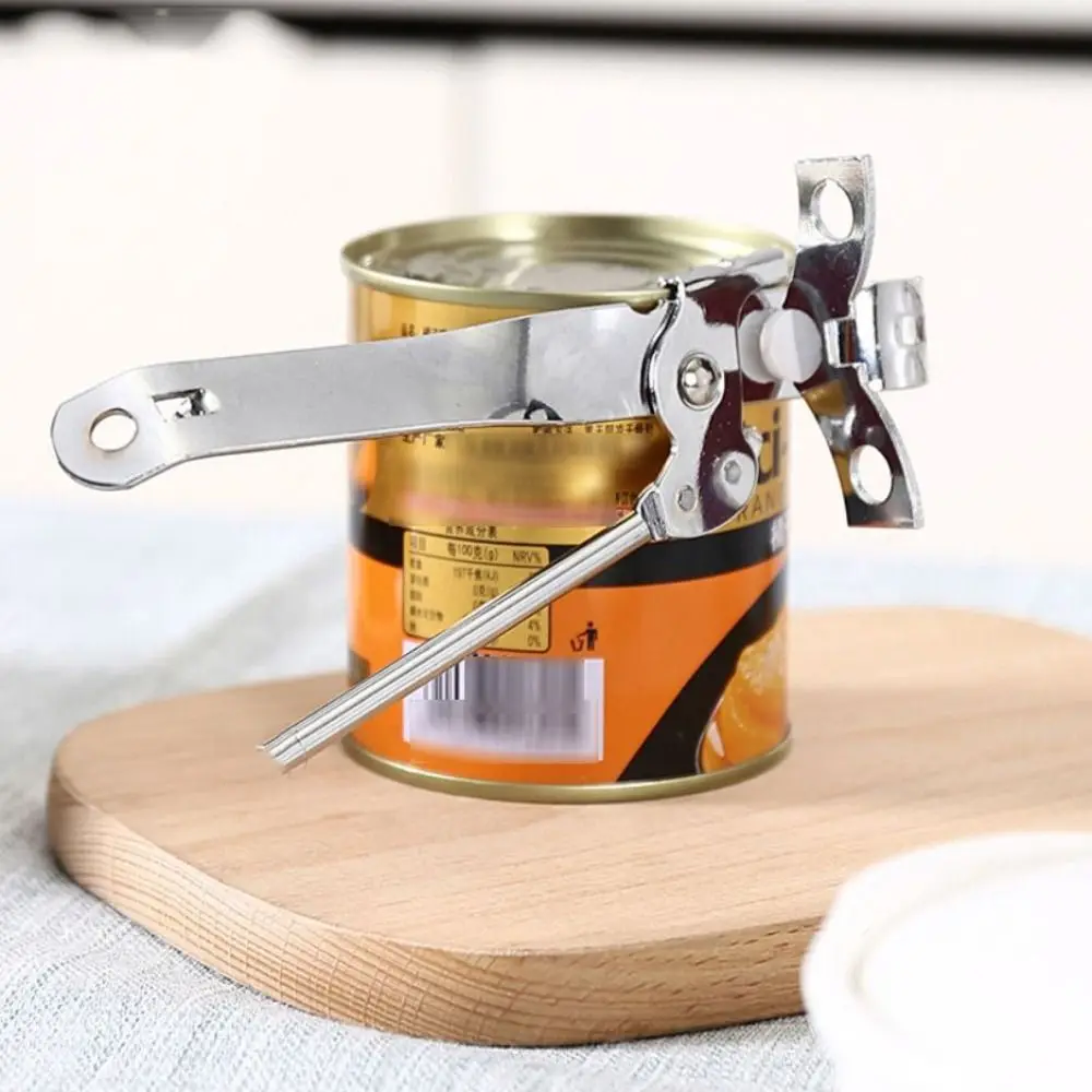 Household Stainless Steel Can Opener Manual Tip Head Can Piercer 2 in 1 Labor-saving Tin Opener Camping