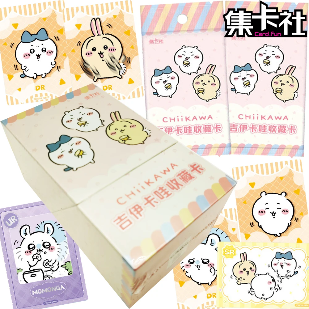 

CARD.FUN оригинальные коллекционные карты Chiikawa, популярный мультфильм IP, креативный динамический дизайн, карты для отдыха, анимационные карты, подарок ребенку