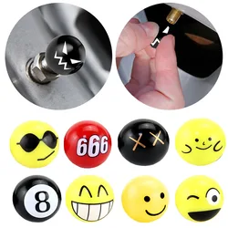 4pcs/set Automobile General Valve Cap Personality Tire Valve Cap Modification Expression Spherical Tire Cap fashion Valve Cap