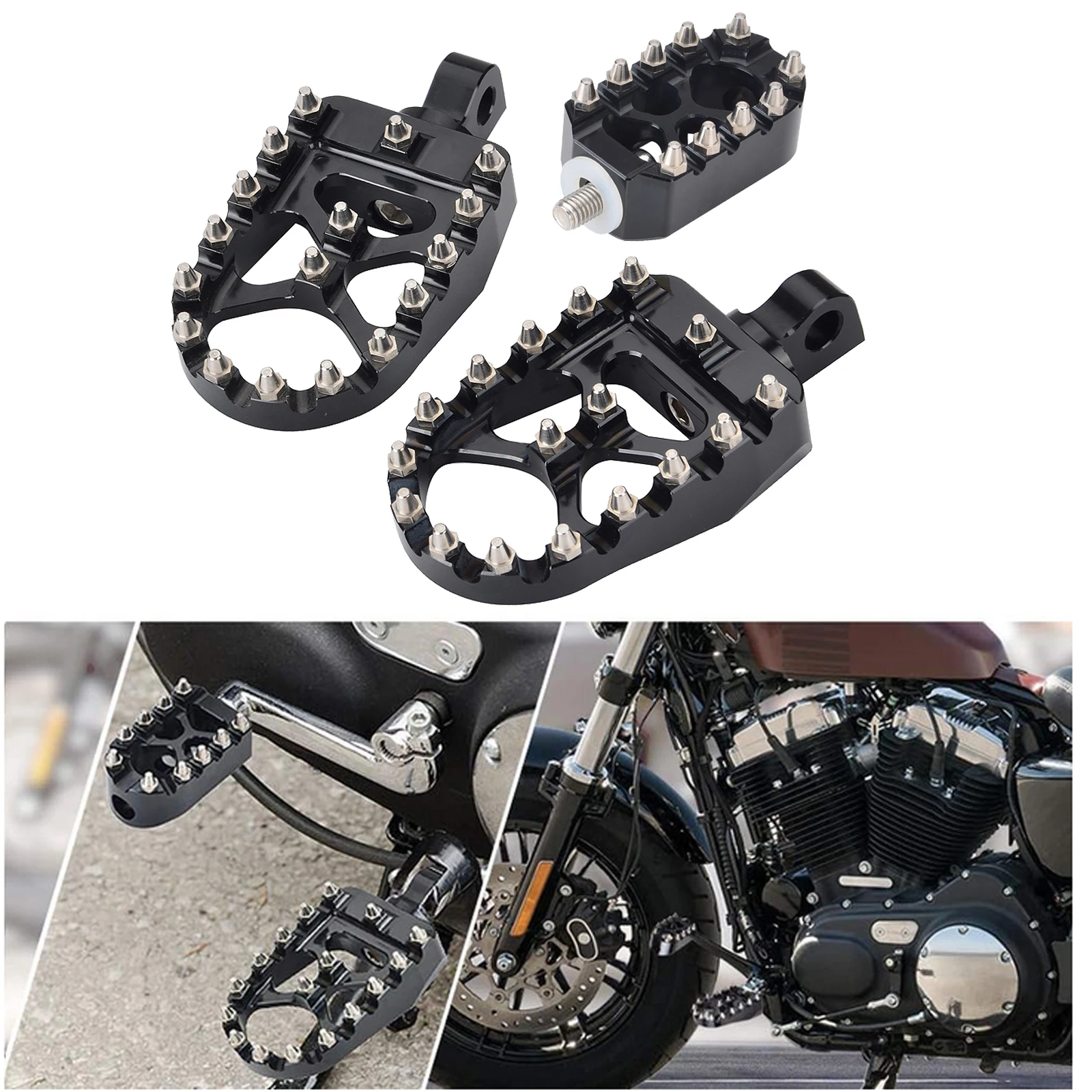 

MX Foot Pegs Motorcycle Gear Shift Brake Pedals Toe Shifter Peg For Harley Touring Street Glide Sportster 883 1200 Dyna Softail