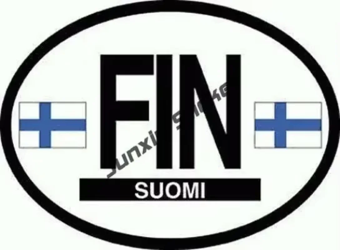 

Finnish Flag Sticker FA Graphix Decal Self Adhesive Vinyl Finland FIN FI Suomi Finnish Shield Stickers for Cars Phone Bumper