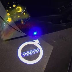 2/4pcs Autotür Willkommen Emblem Licht für Volvo xc40 xc60 xc90 s60 s90 v60 v40 Logo Schatten Projektor Lampe Dekoration Zubehör