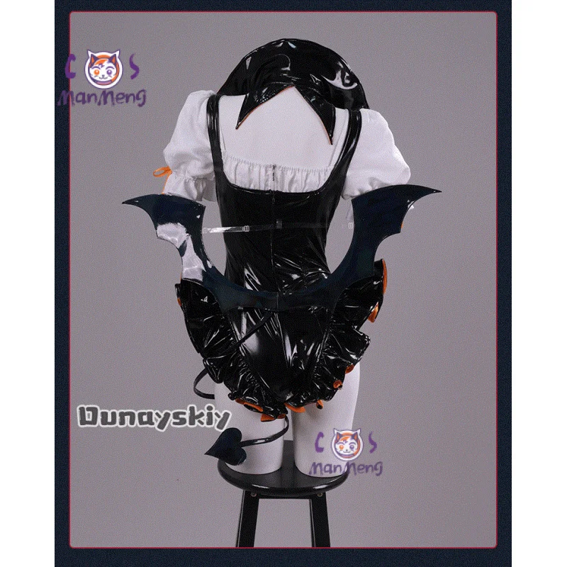 

Identity V Margaretha Zelle Female Dancer Halloween Candy Night Cosplay Costume Women sexy leather jumpsuit hat prop uniform