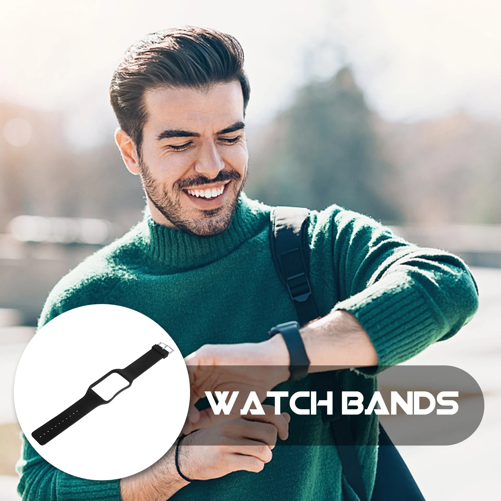 

Intelligent Watch Strap Solid Color Comfortable Wear-Resistant Non- for Samsung Gear S R750 Unisex Sports Wristband