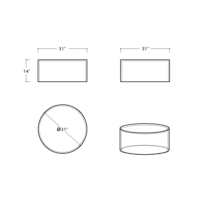 Round Coffee Table, Boucle Upholstered End Table, Functions as Side Table, Ottoman, and Seat for Living Room, Bedroom, Entryway,