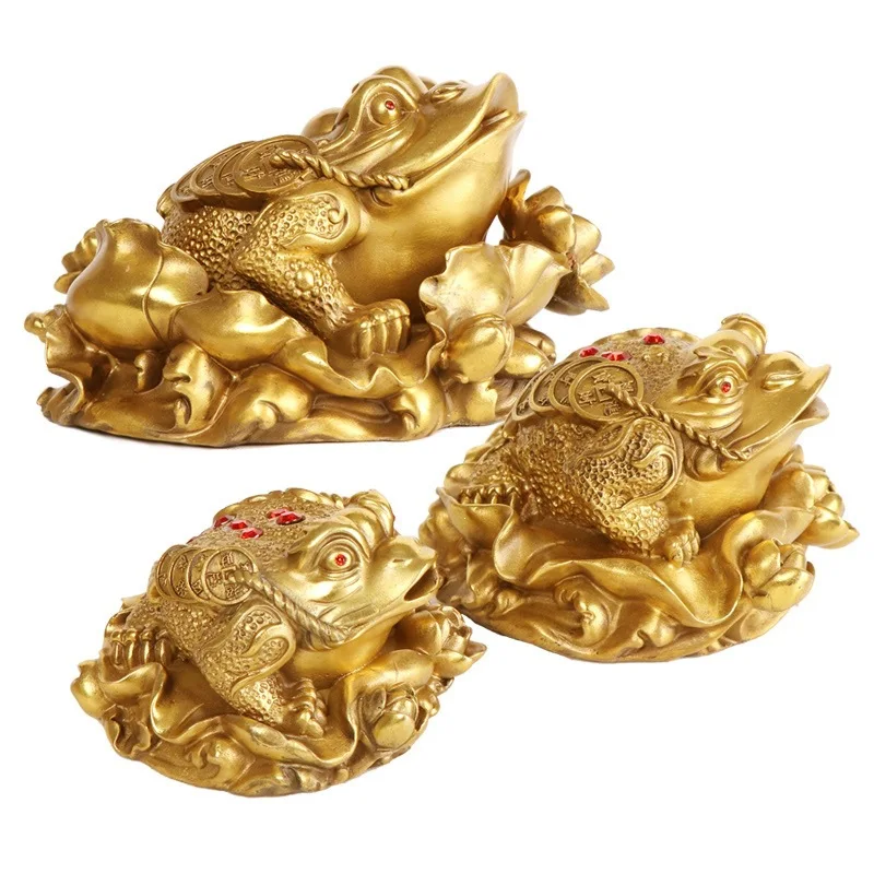 New Style Bronze Ornaments, Wholesale Three-Legged , Leaf Gold , Lotus Flower Toad