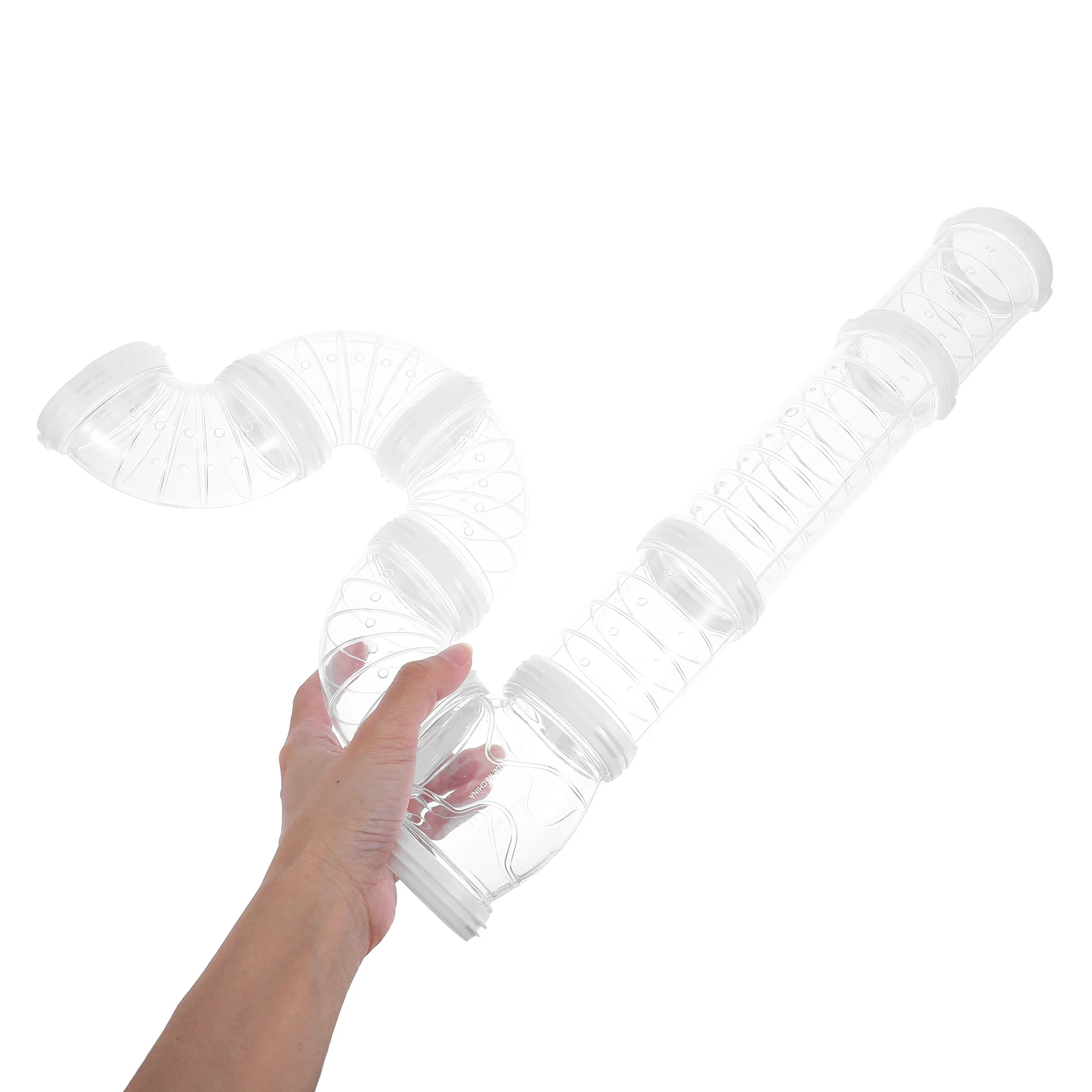 

1 Set Tubes Transparent Diy Connect Pet Activity Tunnels Exercise For Small Animals Mice Rats Cage Lightweight Plastic Pipeline