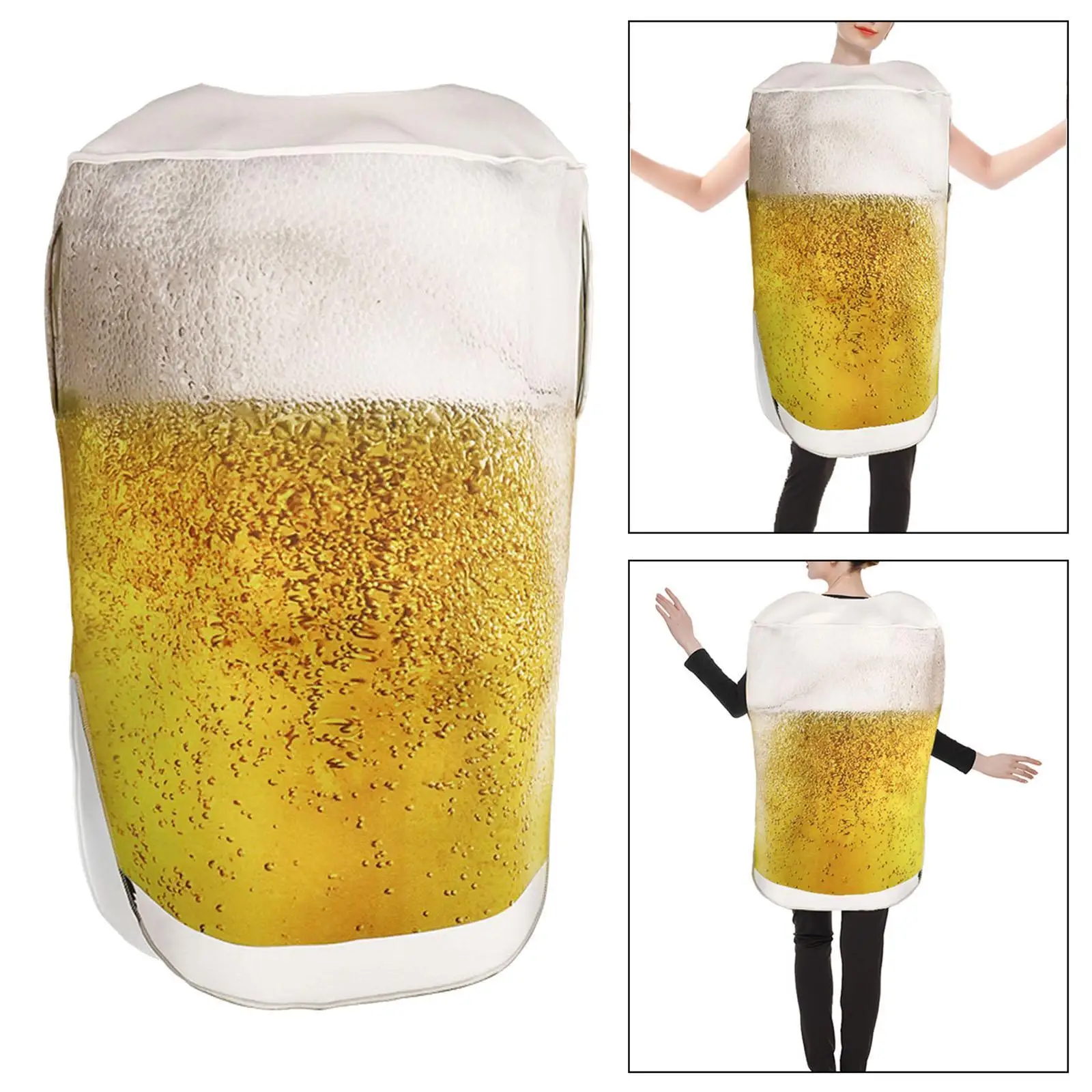 

Пивная чашка, костюм для косплея, удобный дышащий костюм для напитков, реквизит для косплея для тематической вечеринки, сценического выступления, Октоберфеста, для взрослых