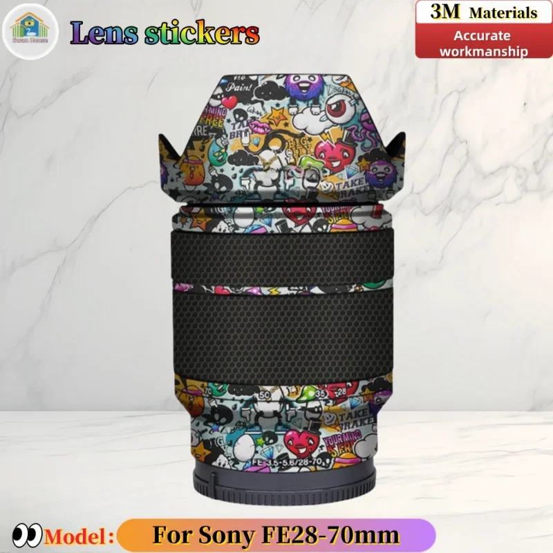 FE2870 For Sony FE28-70mm Camera lens sticker, DIY skin, Precision tailoring wear-resistant protective film