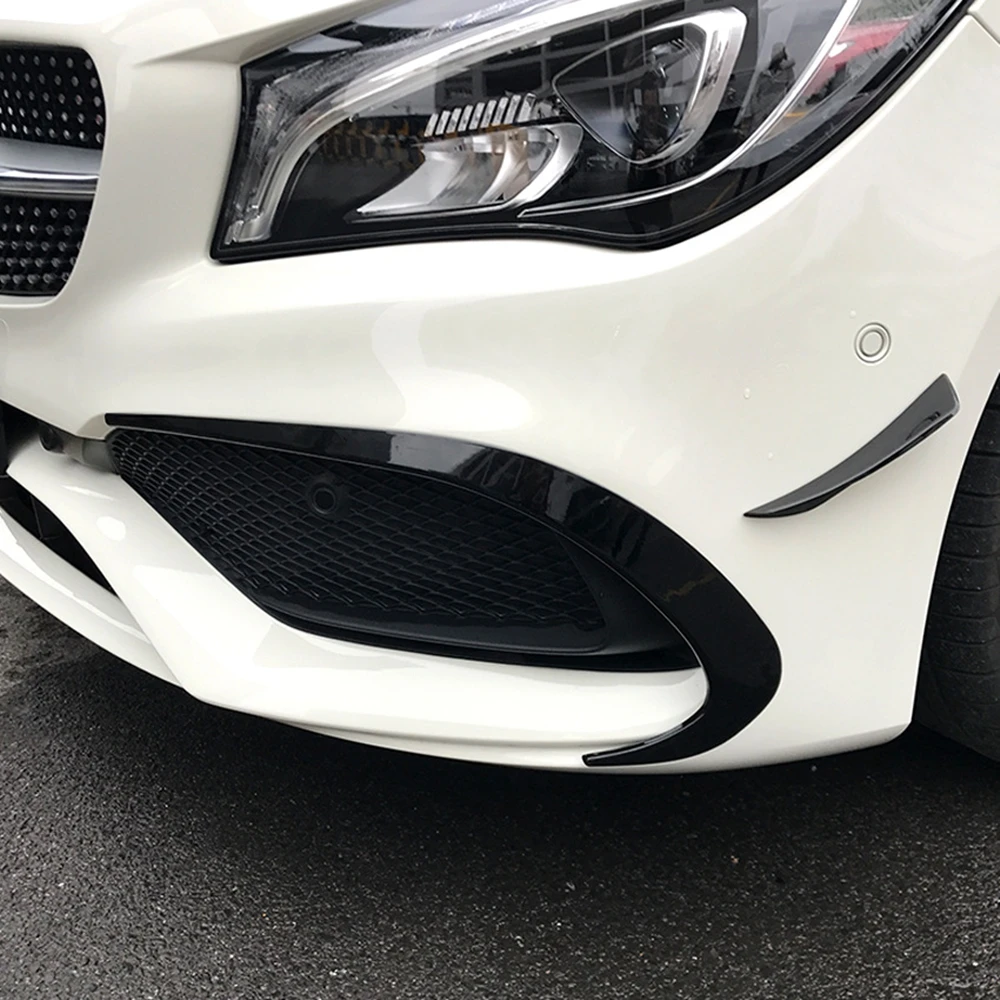 For Mercedes-Benz CLA CLA200 CLA250 CLA260 C117 W117 2016-2019 Front Bumper Air Vent Trim Hood Intake Frame Brow Spoiler Lip