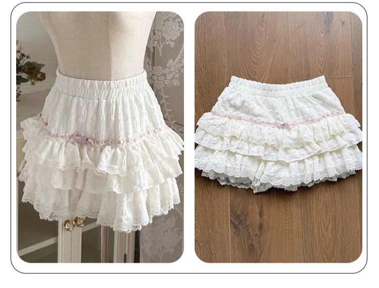 Front Long Back Short Floral Strap Top Japanese Style Cute Ruffled Base Pants 2025 Summer New Lace Strap Tops Ladies Tops