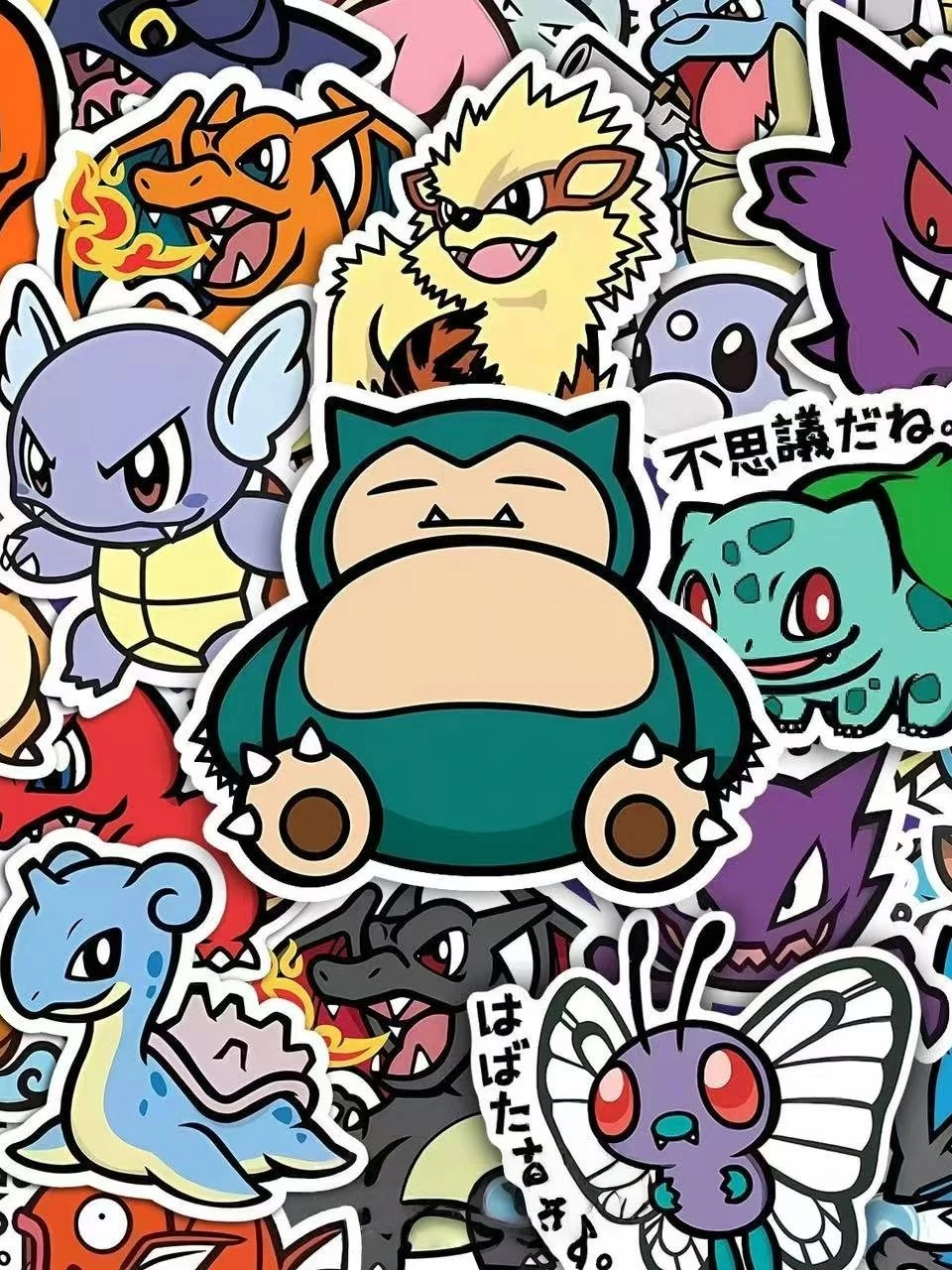 56PCS Nette Anime Pokemon Aufkleber Cartoon Pikachu Abdichtung Dekoration DIY Laptop Aufkleber Graffiti Aufkleber Belohnung Geschenk Kind Spielzeug
