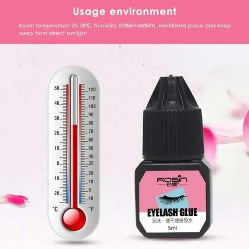 Waterproof Black Eyelashes Extension Glue Long Lasting Grafting Lashes Glue Quick Drying Adhesive Glue No Irritant Makeup Tools