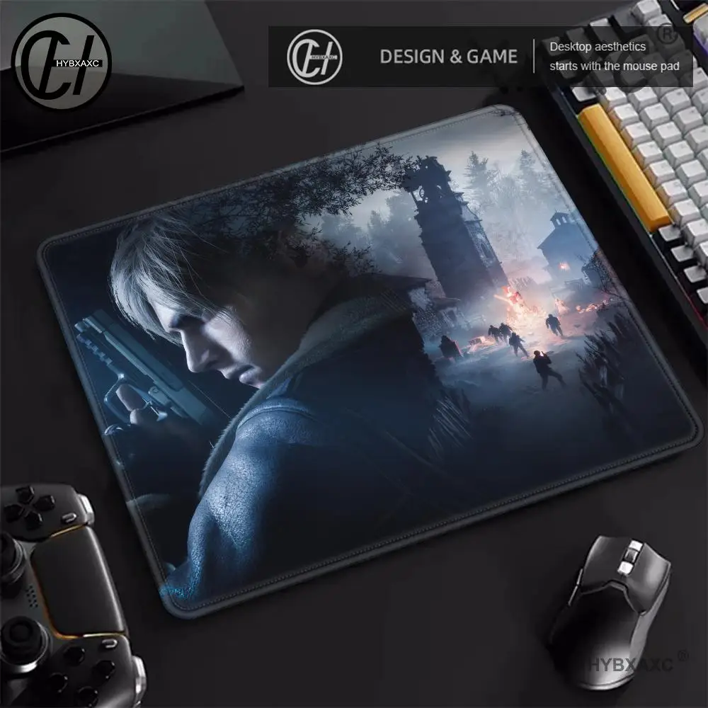 HYBXAXC GAME E-Evils Cool R-Resident 4 für Tastaturunterlage, kleine Mausmatte, Büro-Computerspiel, 45 x 40, rutschfeste Gummi-PC-Mäusematte