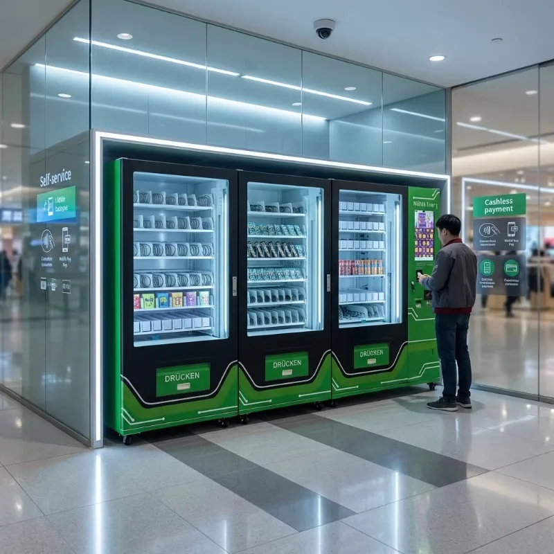 Smart Locker Snack Vending Machine for Retail Items 800-900 Capacity Small ADA Compliant Touchscreen CE Certified