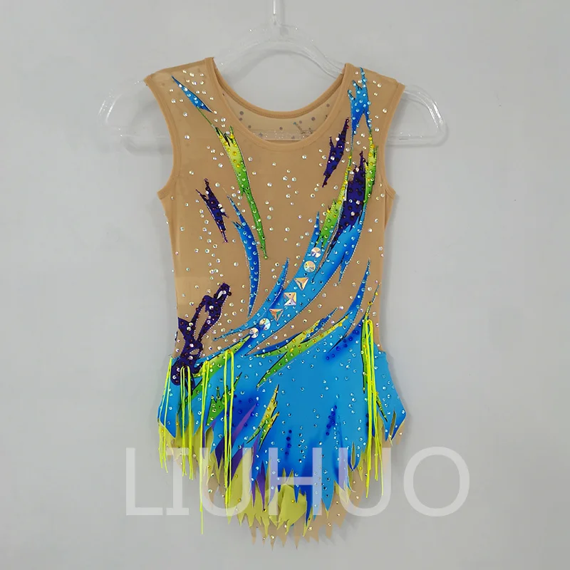 LIUHUO Rhythmic Gymnastics Leotard Acrobatic Performance Costumes For Children Adult