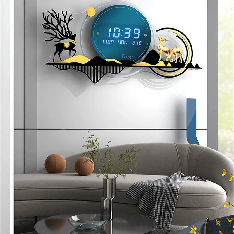 Household Wall Clock Light Luxury Art Modern Simple Creative Decoration Wall Silent Wall Clock Clocks Wall Home Decor