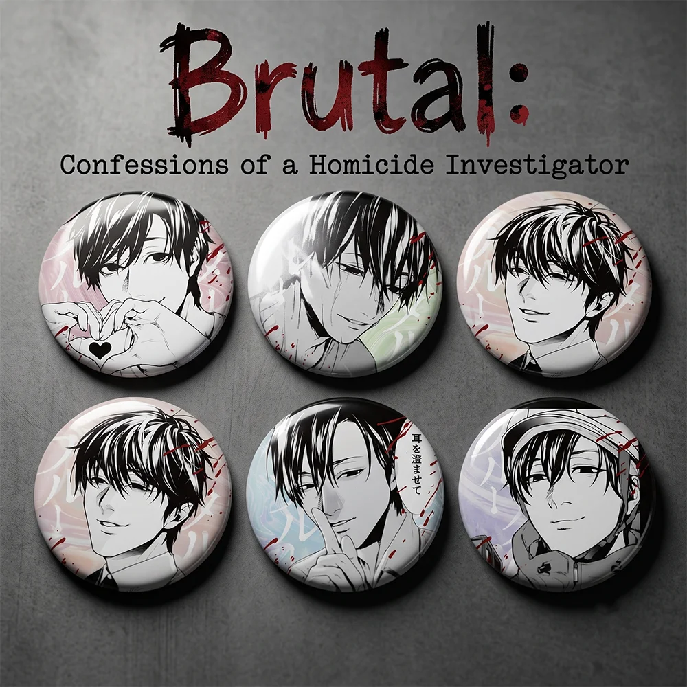 Anime Brutal: Confessions of a Homicide Investigator Hiroki Dan Badge Cosplay Acrylic Stand Keychain Backpack Decoration Gifts