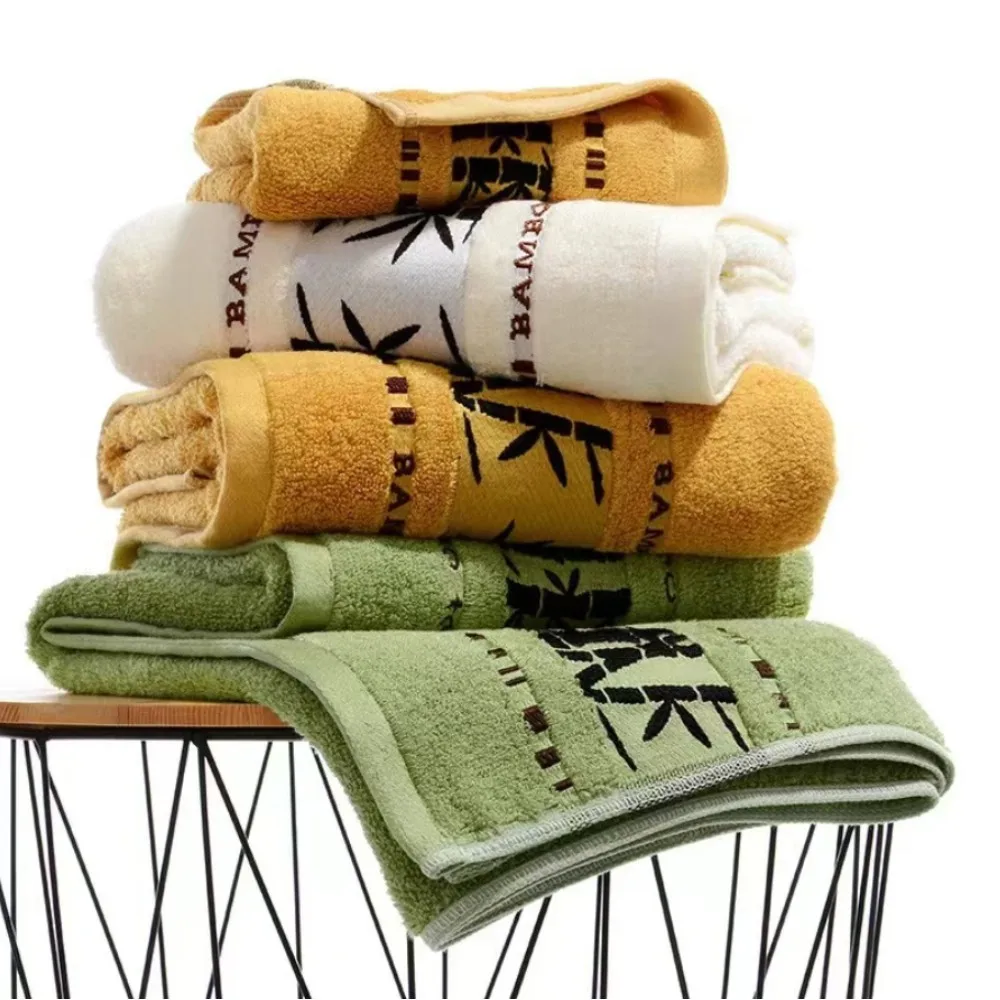 Oversized 70x140cm Bamboo Fiber Bathroom Towels Household Hand Face Bath Towels And Washcloths Toallas De Baño Chrsitmas Gift