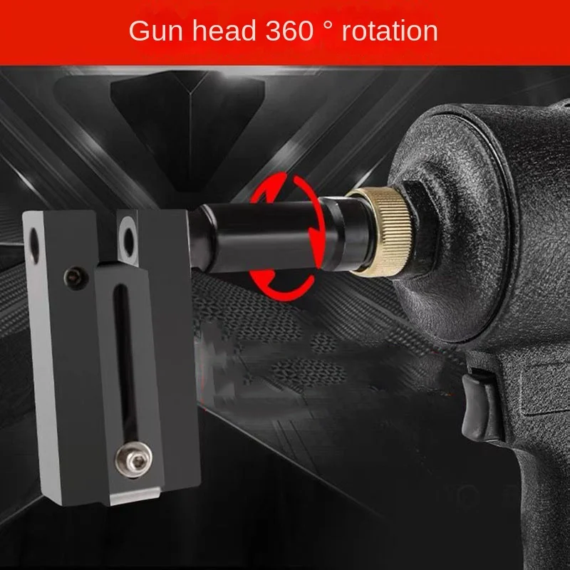 8KGF Industrial Pneumatic Punch Gun Metal Iron Plate Round Hole Punching Stainless Steel Advertising Word Air Puncher 3.2-8MM