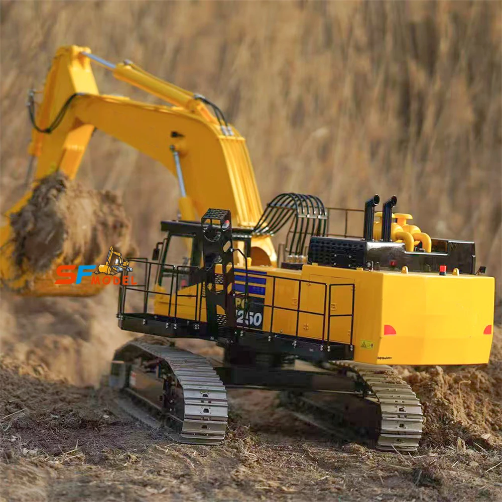 1/8油圧式RCショベルカー 390F PC1250 ラジコンショベルカー 金属製