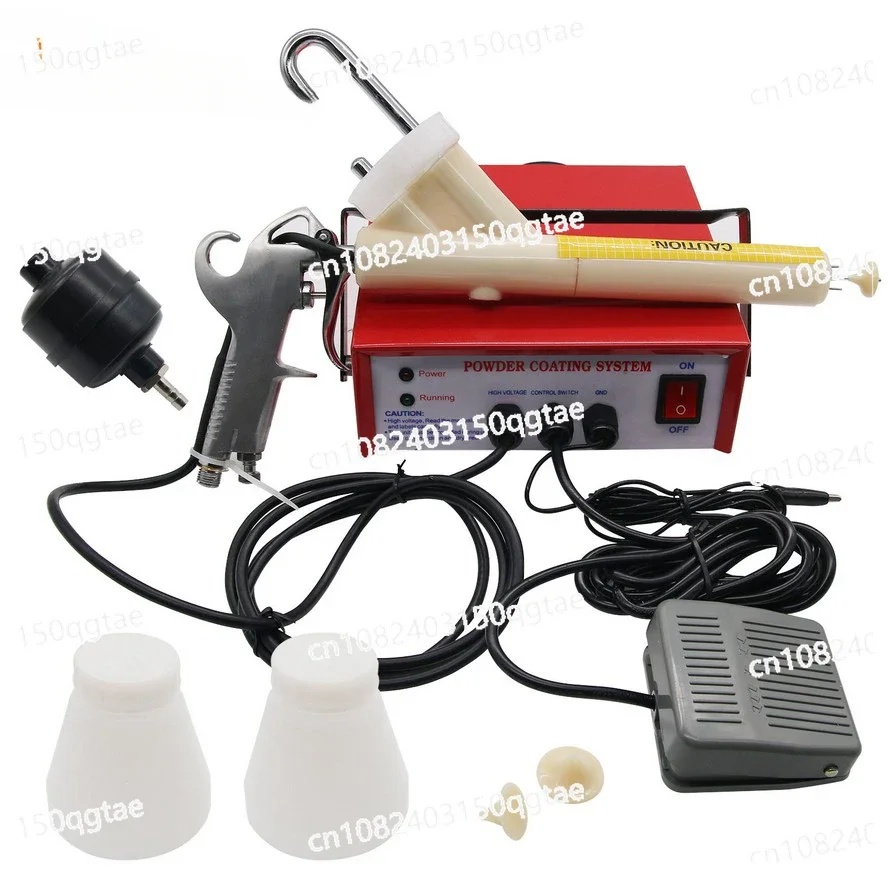 110V/220V Portable Powder Coating System Paint Gun Coat Electrostatic Spraying Machine 2 Stage Adjustable