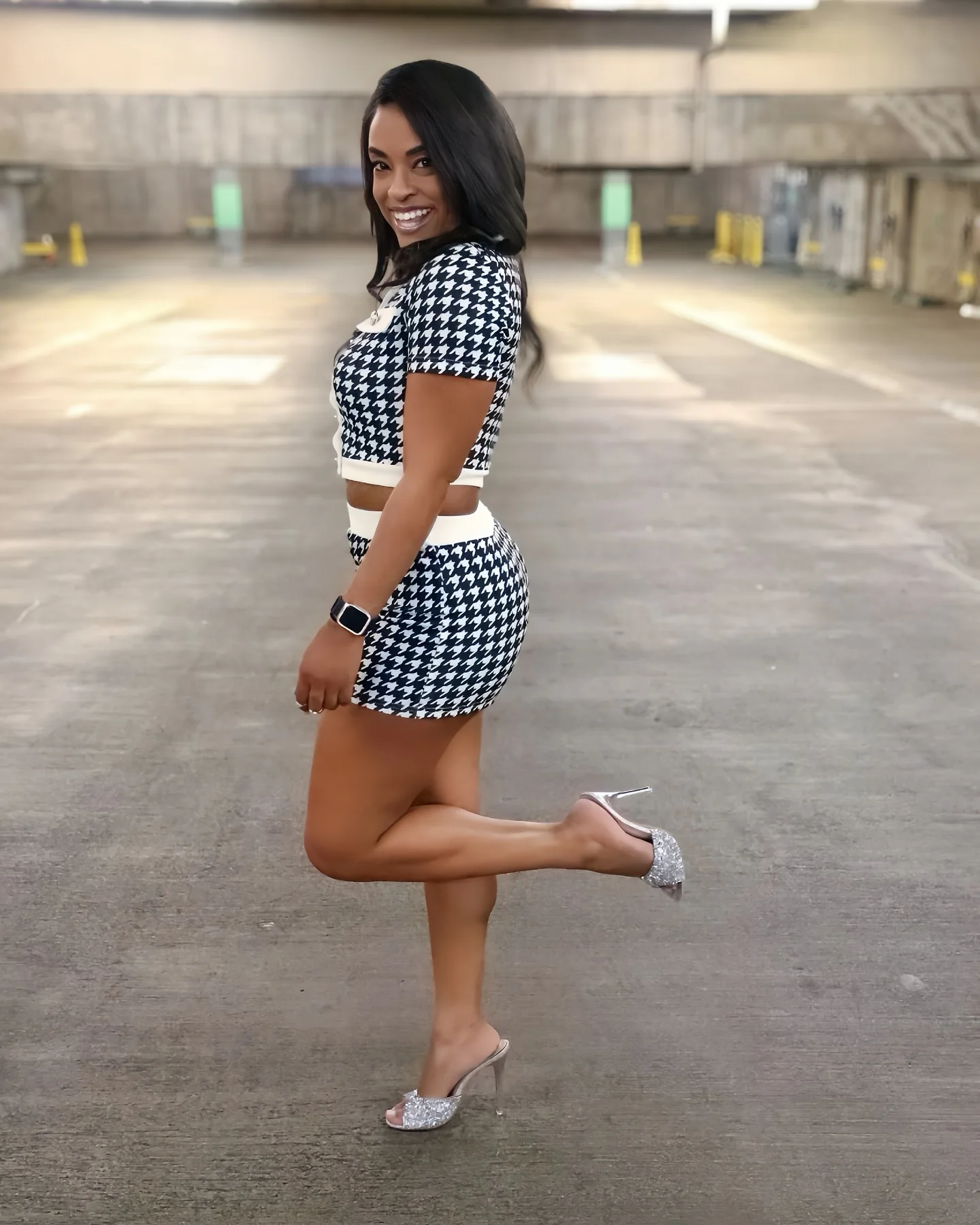 M3076 เสื้อผ้าผู้หญิงในยุโรปและอเมริกา Amazon Express แฟชั่นข้ามพรมแดนพันนกตาข่ายแขนสั้นแน่น s