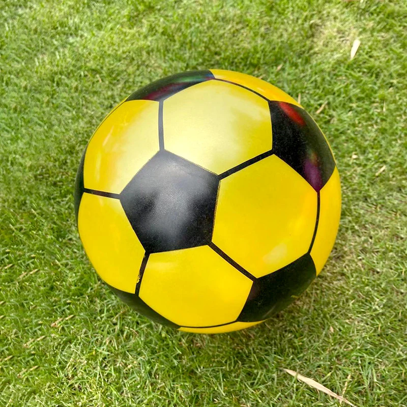 1PC Children Soccer Ball PVC Inflatable Hand Pat Football Sports Match Elastic Balls New Random Color