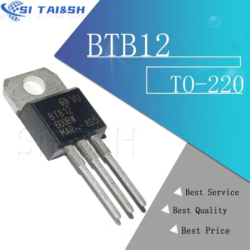 10pcs BTB16-600BW TO-220 BTB04-600SL BTB10-800BW BTB12-600C BTB16-700SW BTB12-800B BTB16-600B BTB12-600B BTB12-800B BTB06-600B