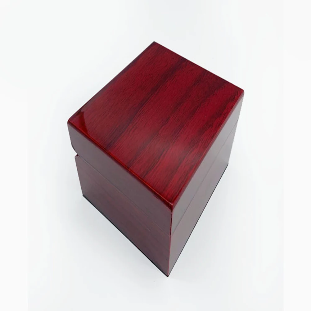 

Compact Glossy Wooden Watch Box Gift Storage Case For Bangle Bracelet Jewelry Stoving Varnish Square Portable Travel Keepsake