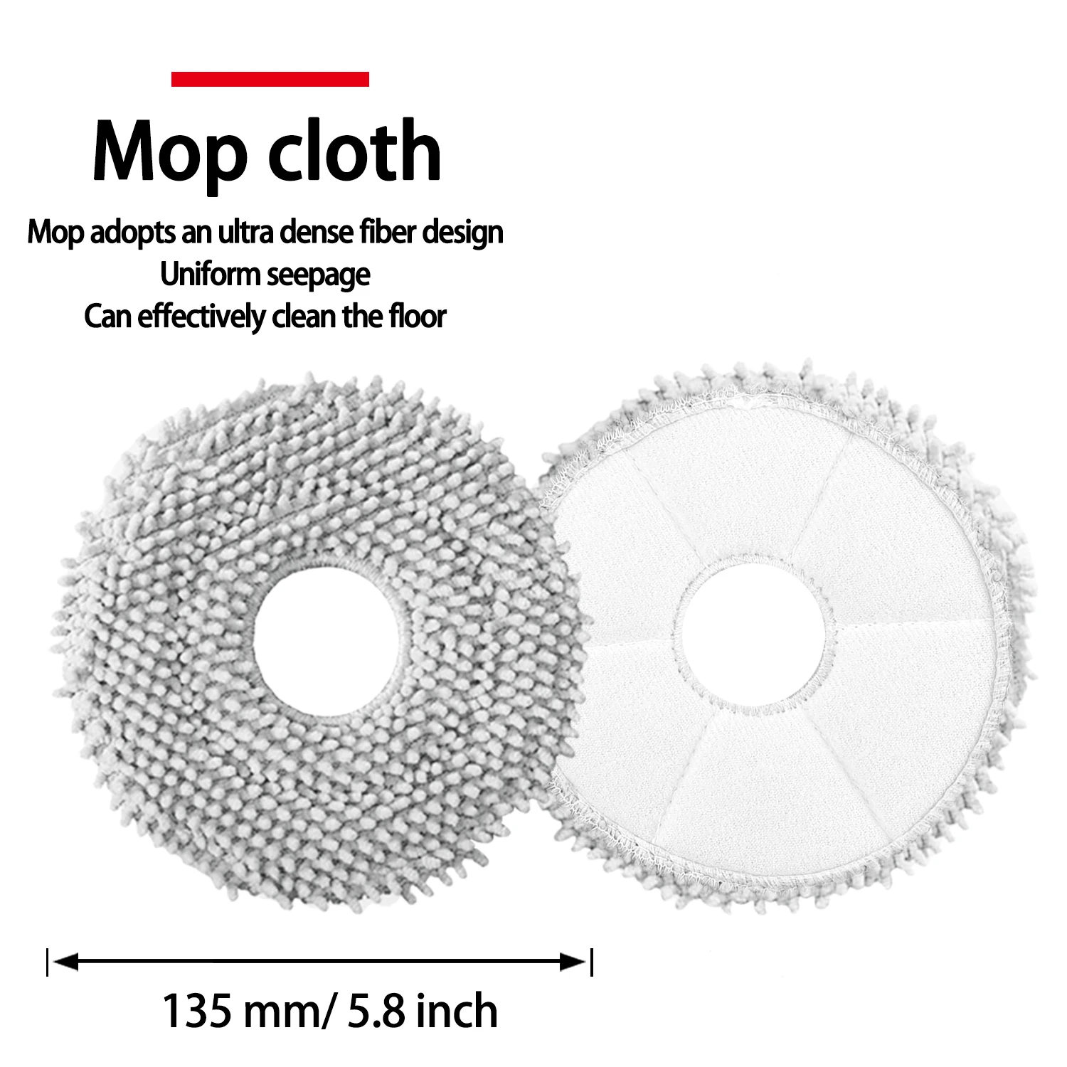 Replacement Accessories Kit Compatible with ﻿DJI ROMO A/ROMO P/ROMO S Robot Vacuum Parts,Mop Pad,Dust bags view 3