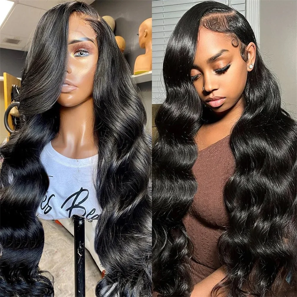 360 Full Lace Wig Pre Plucked Brazilian Remy Loose Body Wave Wig 13x4 13X6 Transparent Lace Frontal Human Hair Wigs For Women