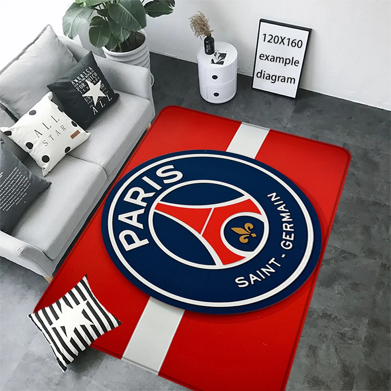 Entrance Doormat Corridor Carpet Living Room Rugs Football Club Carpets Bath Rug Floor PSG Mat Non-slip Hallway Mat Home Decor