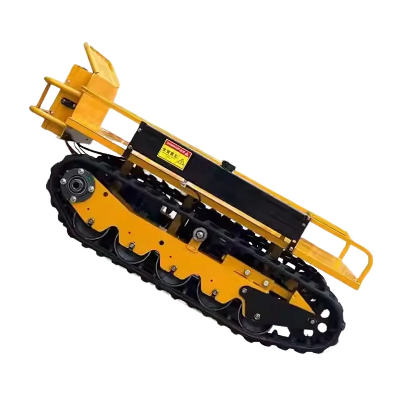All-terrain rubber track chassis for wear-resistant rubber tracks