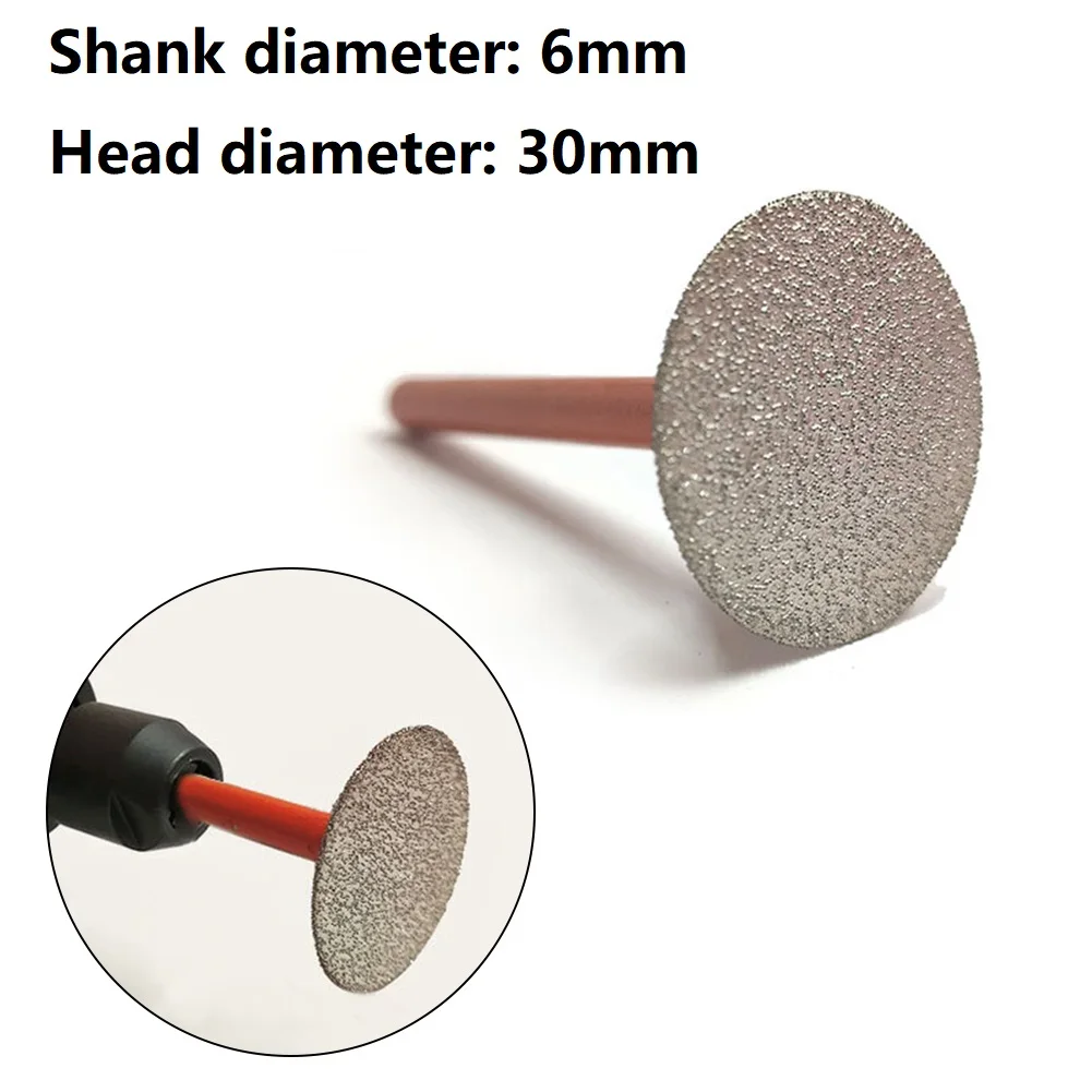 

Emery Grinding Head Tip 8mm-30mm Cutting Drill Bit For Polishing Grinding Cutter Head Stone Jade Carving Tools