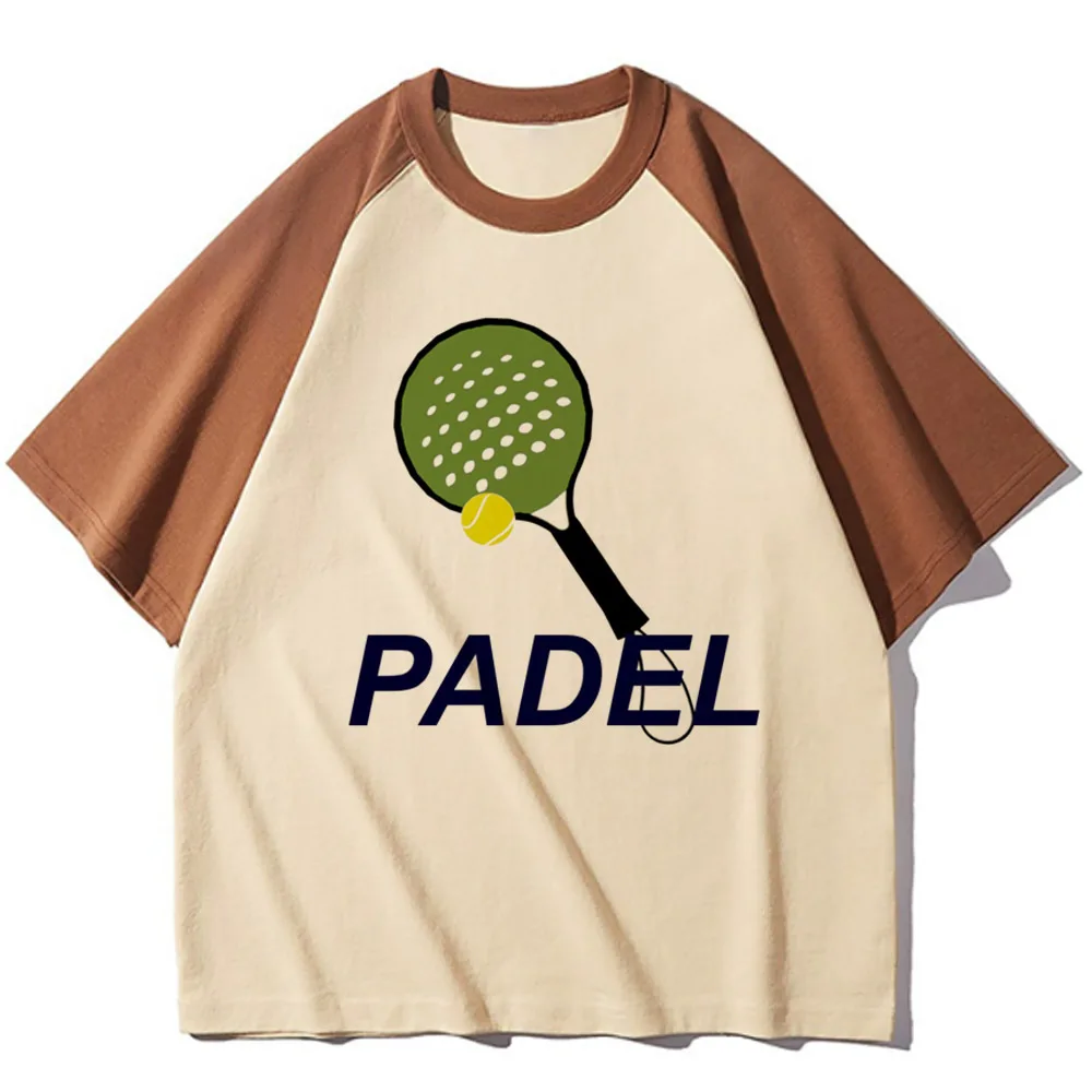 Padel t-shirt teen aesthetic Punk korean clothes Graphic 2000s anime top tees Vintage University aesthetic streetwear